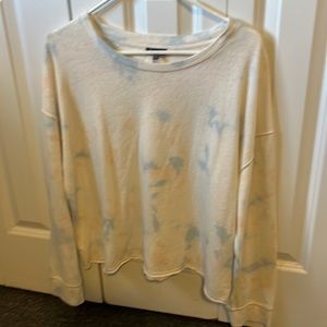 NWOT Splendid Cropped tie dye pullover sweatshirt size large